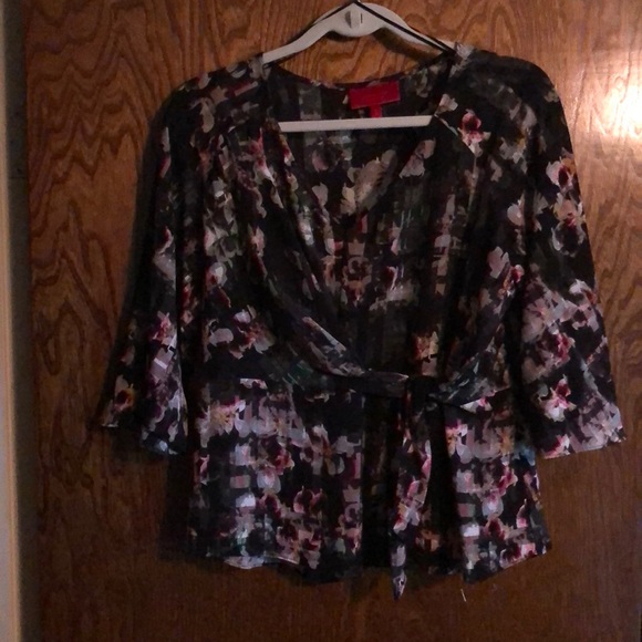 Jennifer Lopez Tops - Cute light black blouse